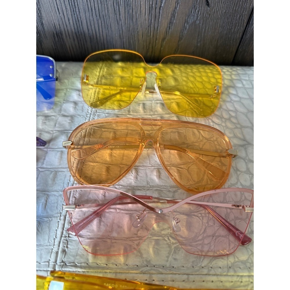 Lot of 10 Trendy Sunglasses – Y2K, Festival, Streetwear, Brand New - Picture 5 of 11
